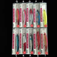 TSURINOYA-señuelo de pesca de agua salada, cebo duro de 11cm y 22g, DW77, para trucha grande, Lucio, lubina, Río y Lago, Jerkbait, 10 unidades