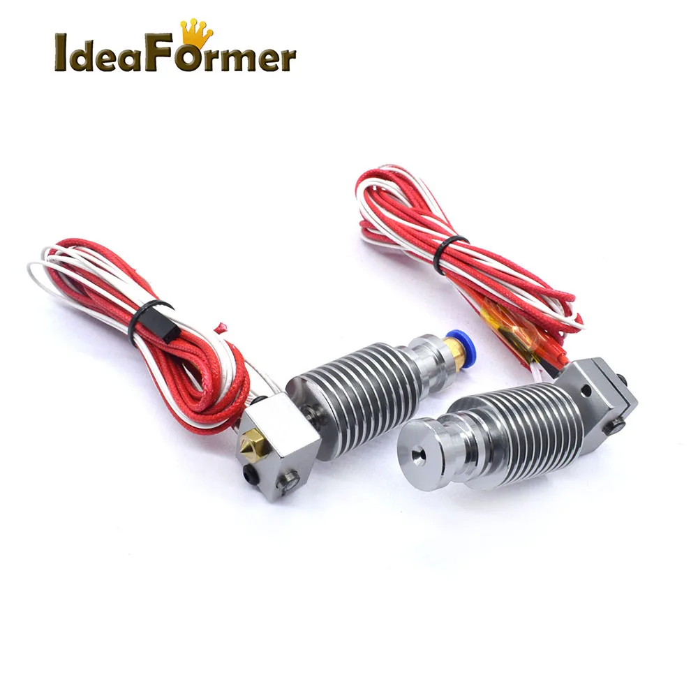 V5 J-head Hotend Kit 12V 24V 0.4mm Nozzle Bowden Wade Print Head Built-in ptfe tube throat For 1.75mm/3.0mm  3D Printer Parts