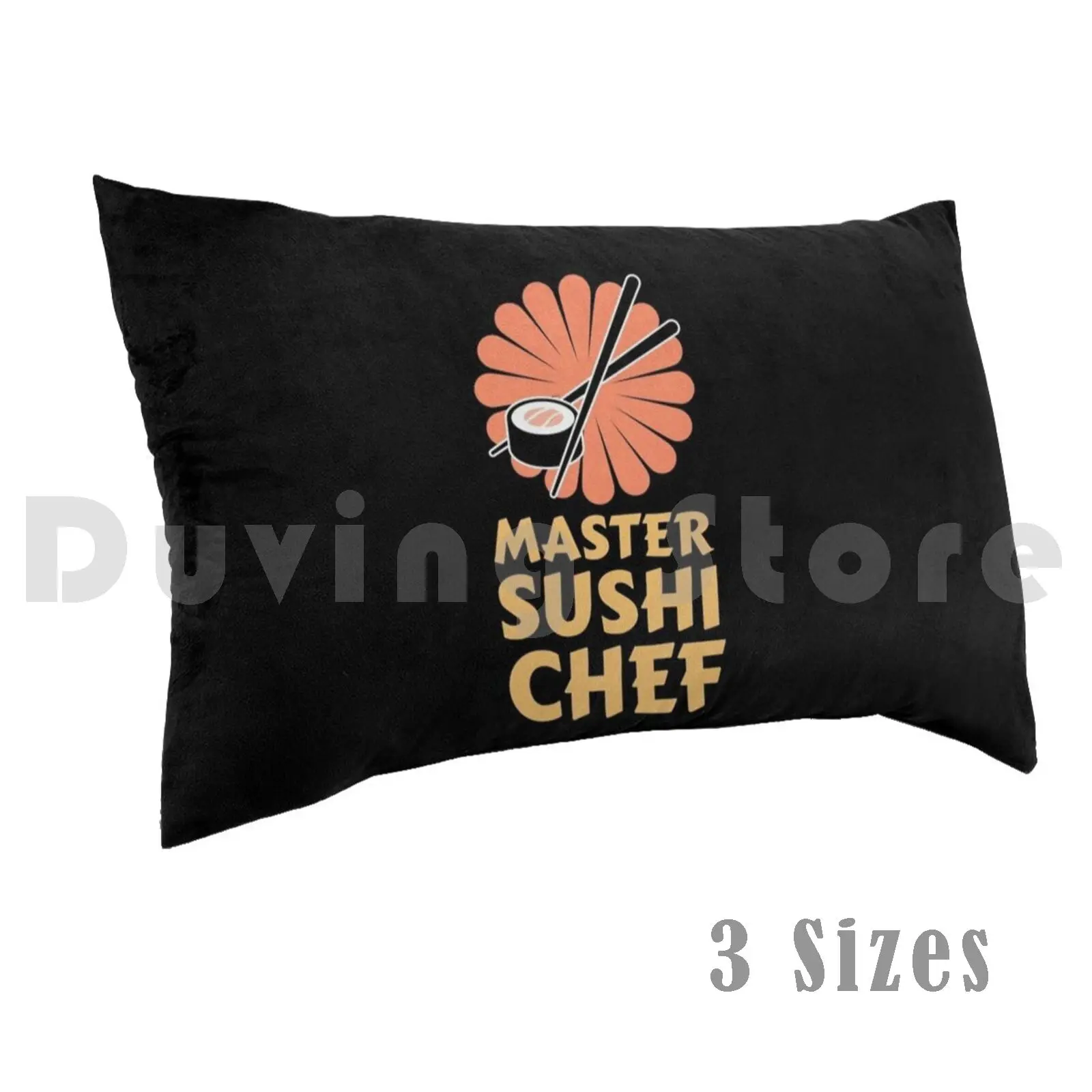 Japanese Food Design For Home Sushi Making Pillow Case Printed 35x50 Sushi Sashimi Fish Sea Food Seafood Fishy