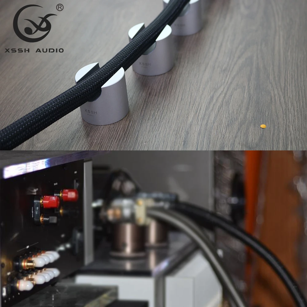 Heavy koryto kablowe głośnik hi-fi przewód zasilający koryto kablowe stojak na tace kolce wspornik aluminiowej podkładce wętowej