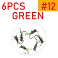 6 piezas tamaño 12 verde