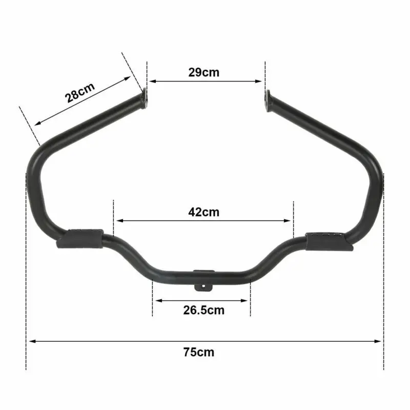 Motorcycle Mustache Engine Guard Crash Bar Bumper For Harley Road King Street Electra Glide 1997-2008  Touring Models