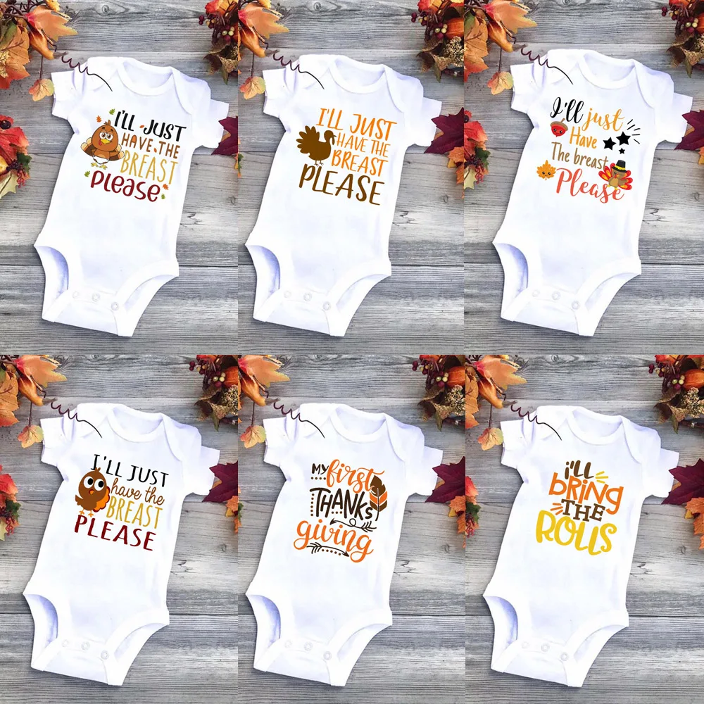 

I'll Just Have The Breast Thanksgiving Bodysuit Thanksgiving Outfit for Baby Holiday Bodysuit Babys First Thanksgiving Drop Ship