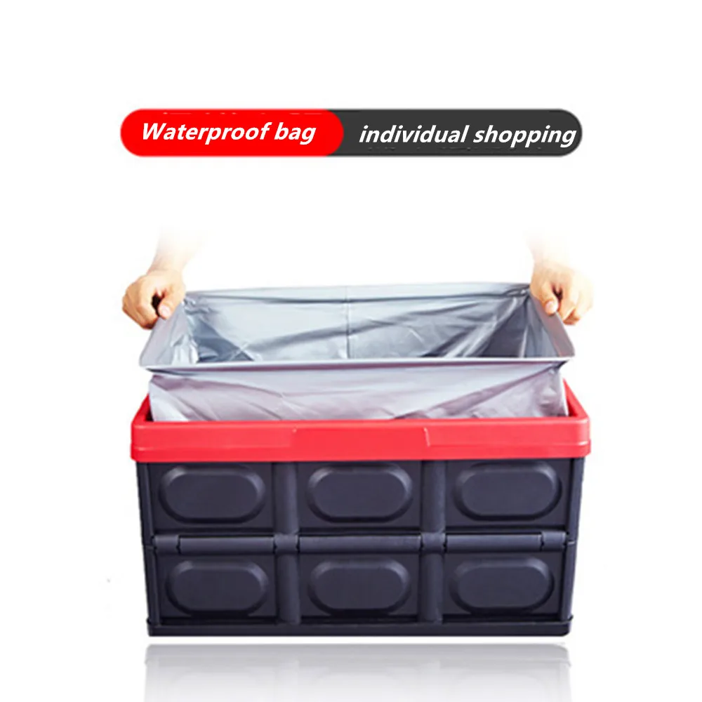 Car Trunk Storage Box Car Organizer Folding Storage Box Outdoor Camping Fishing Large Home Stowing Tidying Box Car Accessories