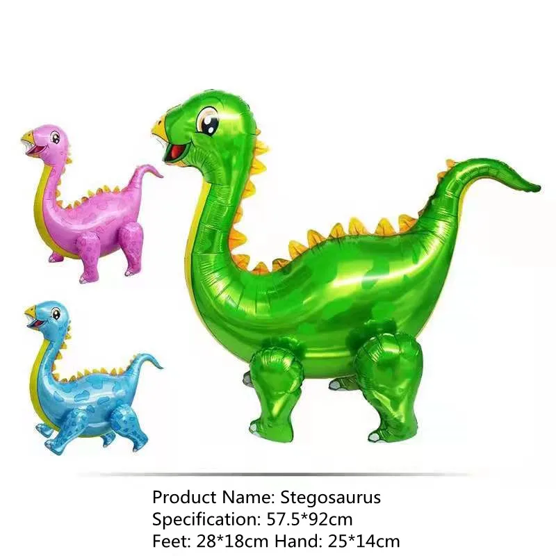 

1pcNew Assembly Standing Dinosaur Party Theme Decoration Children's Day Party Toy Tyrannosaurus Rex Aluminum Film Balloon