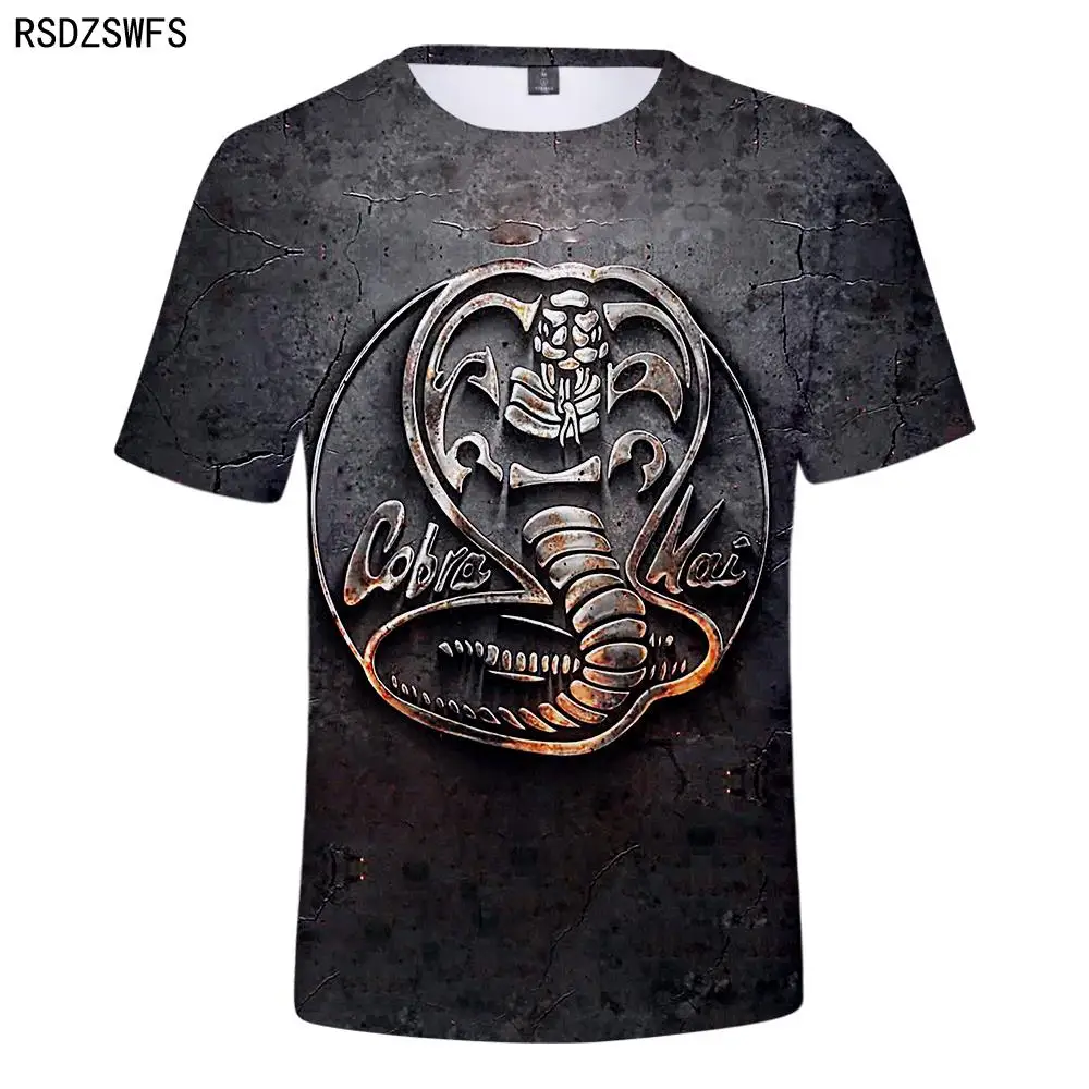 Casual Cobra Kai Suitable Popular Comfortable Cobra Kai Fashion Summer 3D T-Shirt Short Sleeve girls boys t shirt Men Women Tees