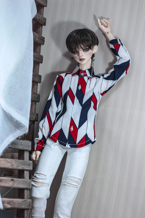 1/4 1/3 Schaal BJD Accessoires Poppenkleertjes Mode Casual Shirt voor BJD/SD MSD SD13 SD17 SSDF Oom. pop niet inbegrepen C0843
