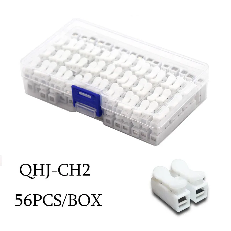 Mini-draad elektrische connector Boxed 222 LED-stripverlichting Snelle connectoren Universele compacte geleider Insteekklemmenblokken
