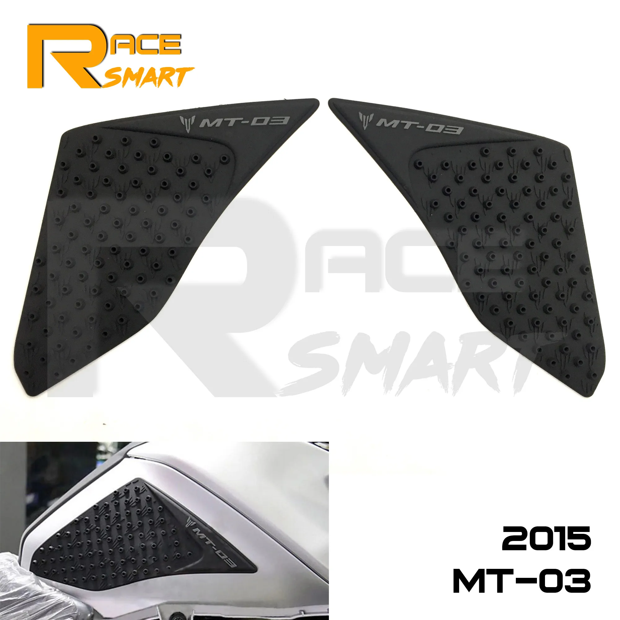 MT-09 FZ09 2014-2017 Motorcycle Gas Tank Pads Knee Grip Protector For YAMAHA MT09 FZ09 2015 16 Protective Fuel Sticker Side Pad