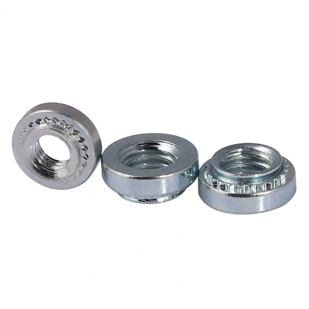 

Press Rivet Nut M2-M10 Zinc Plated Carbon Steel Self Clinching Insert Nutsert Stamping Rivet Nut Slab Thickness 0.8mm-3.2mm