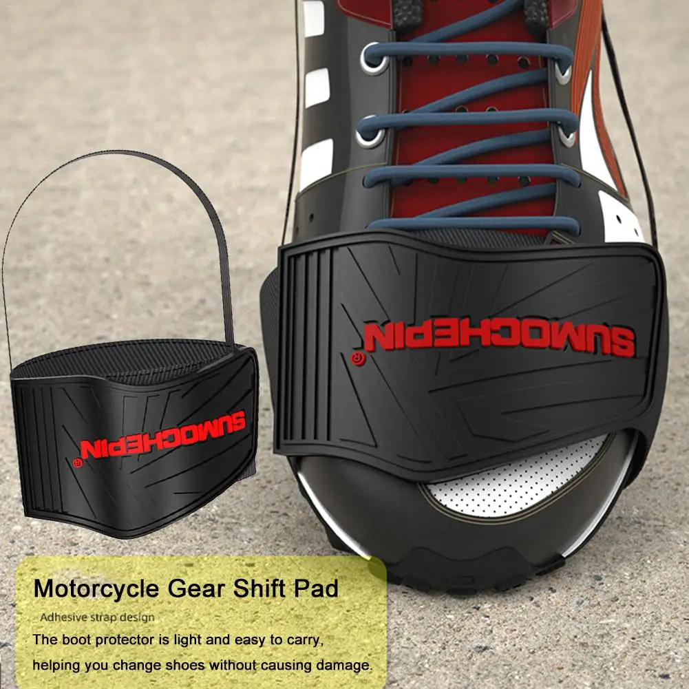 Sapatos de borracha da motocicleta almofada de mudança de engrenagem de proteção moto anti-skid engrenagem shifter leve bota capa shifter guardas protetor