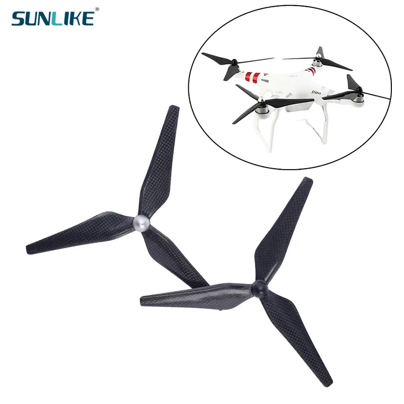 1 Double 3 Blades 6033 / 9450 3K Carbon Fiber Propeller For DJI Phantom 3/2 Multi-Rotor Replacement Blade Accessories