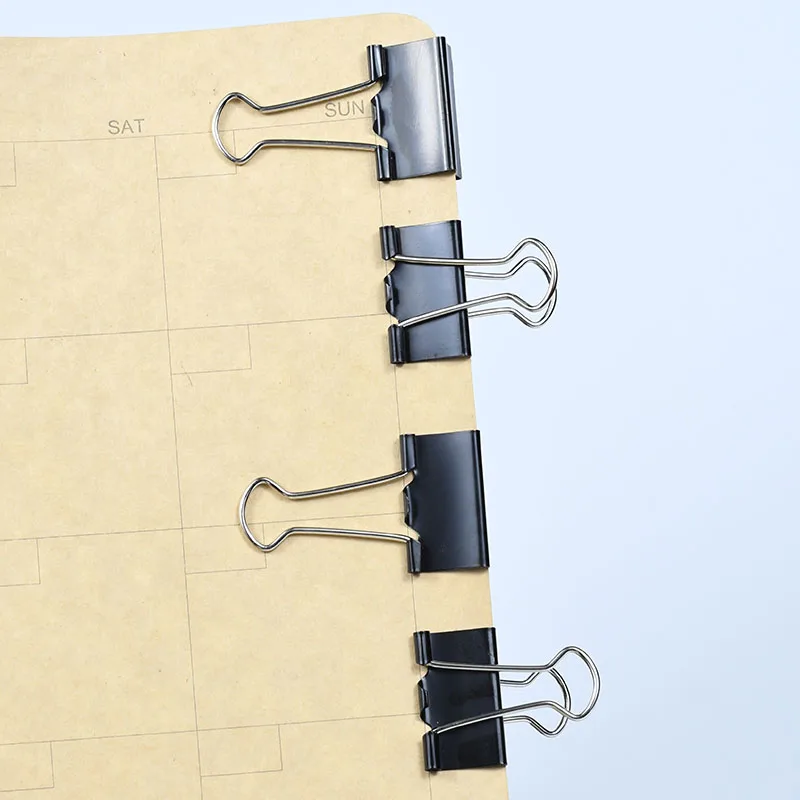113 Binder Clips  Black Home Office Books File Paper Organizer Clip Food ClipsStrong clamping force Easy classification