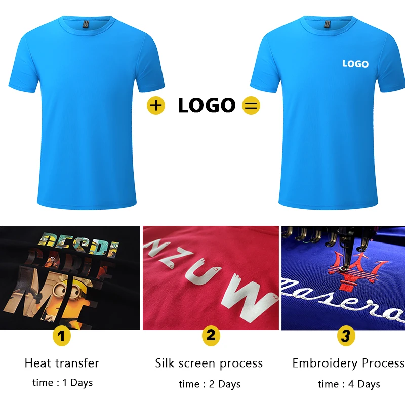 Camiseta de secado rápido para hombre y mujer, camiseta de fibra 100%, logotipo personalizado, bordado, totalmente transpirable, para correr, Verano