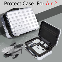 For DJI Mavic Air2 Bag Hard Back Waterproof Case Shockproof Cover For Mavic Air 2 Drone Protector White/Black Storage Handbags