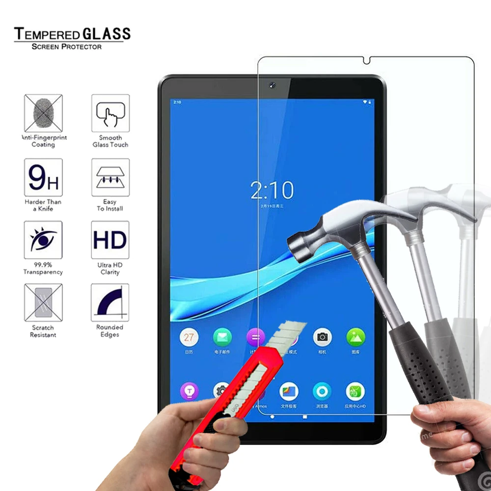 

Screen Protector for Lenovo TAB M10 PLUS TB-X606F/TB-X606X 10.3 Inch Ultra-clear Tempered Glass Water-proof Screen Tempered Film