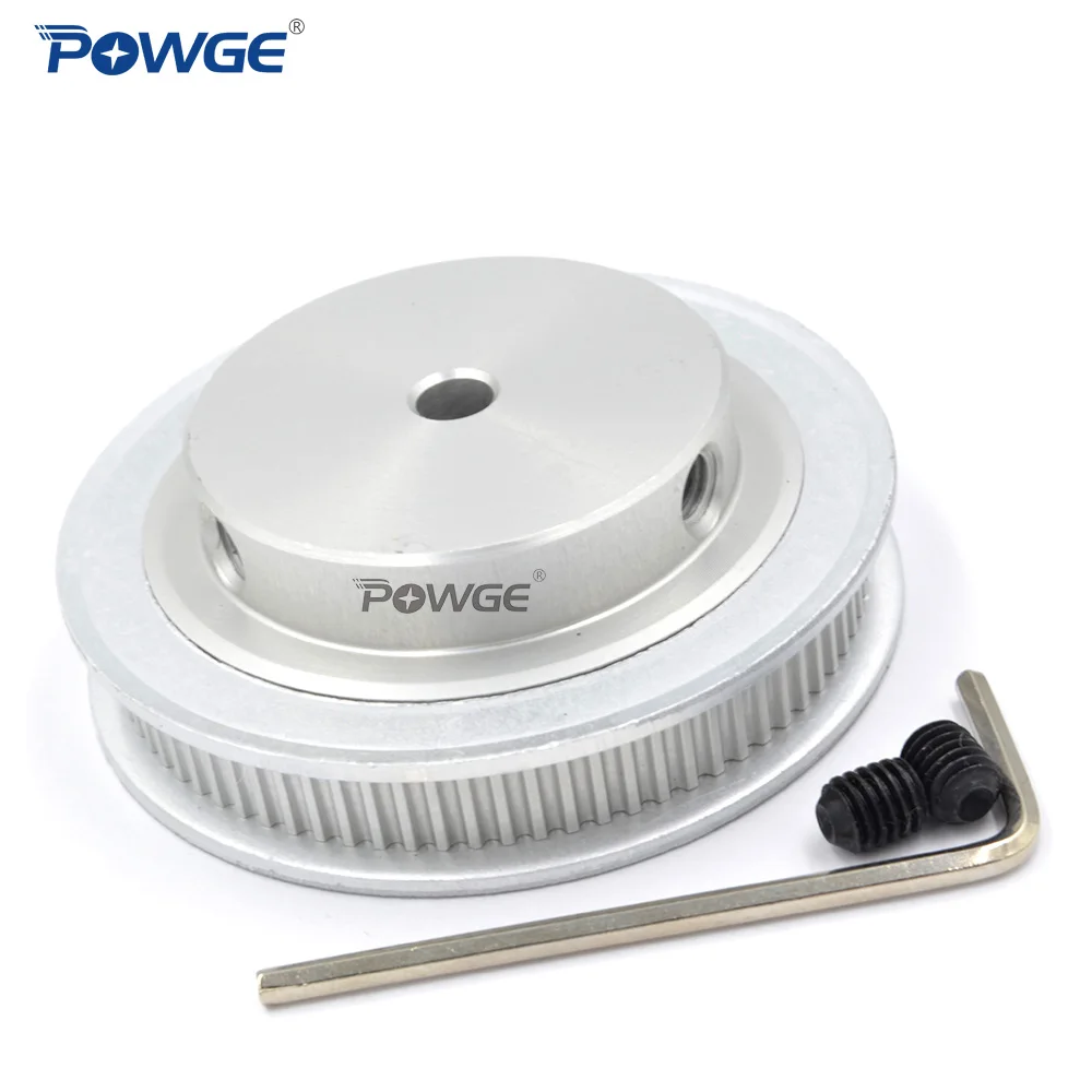 POWGE 80 Teeth 2M 2GT synchronous Pulley Bore 5/6/6.35/ 8/10/12mm for width 6mm 2MGT Timing Belt GT2 pulley Belt 80Teeth 80T