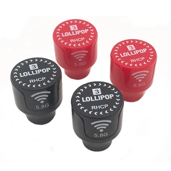 Lollipop 3 Stubby 5,8 GHz 2.5Dbi RHCP SMA RP-SMA FPV transmisor antena tipo seta para FPV RC helicóptero de carreras modelo de Dron