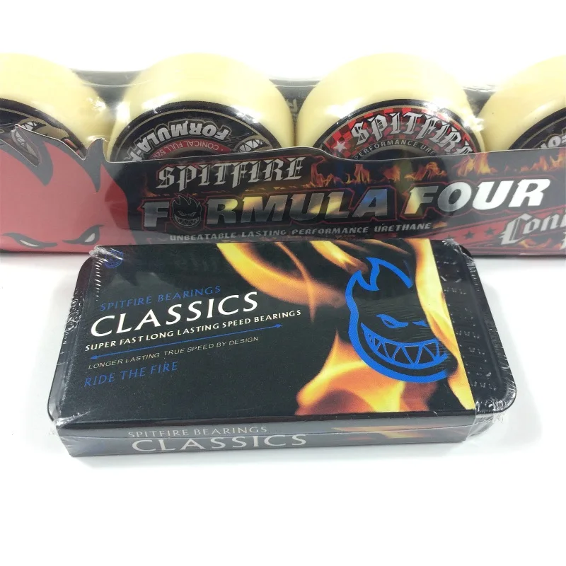 Spitfire Wheel Red Color 52*32 Size Skateboard Wheels 101A.Hardness High Rresilience Professional Polyurethane Bearing Parts
