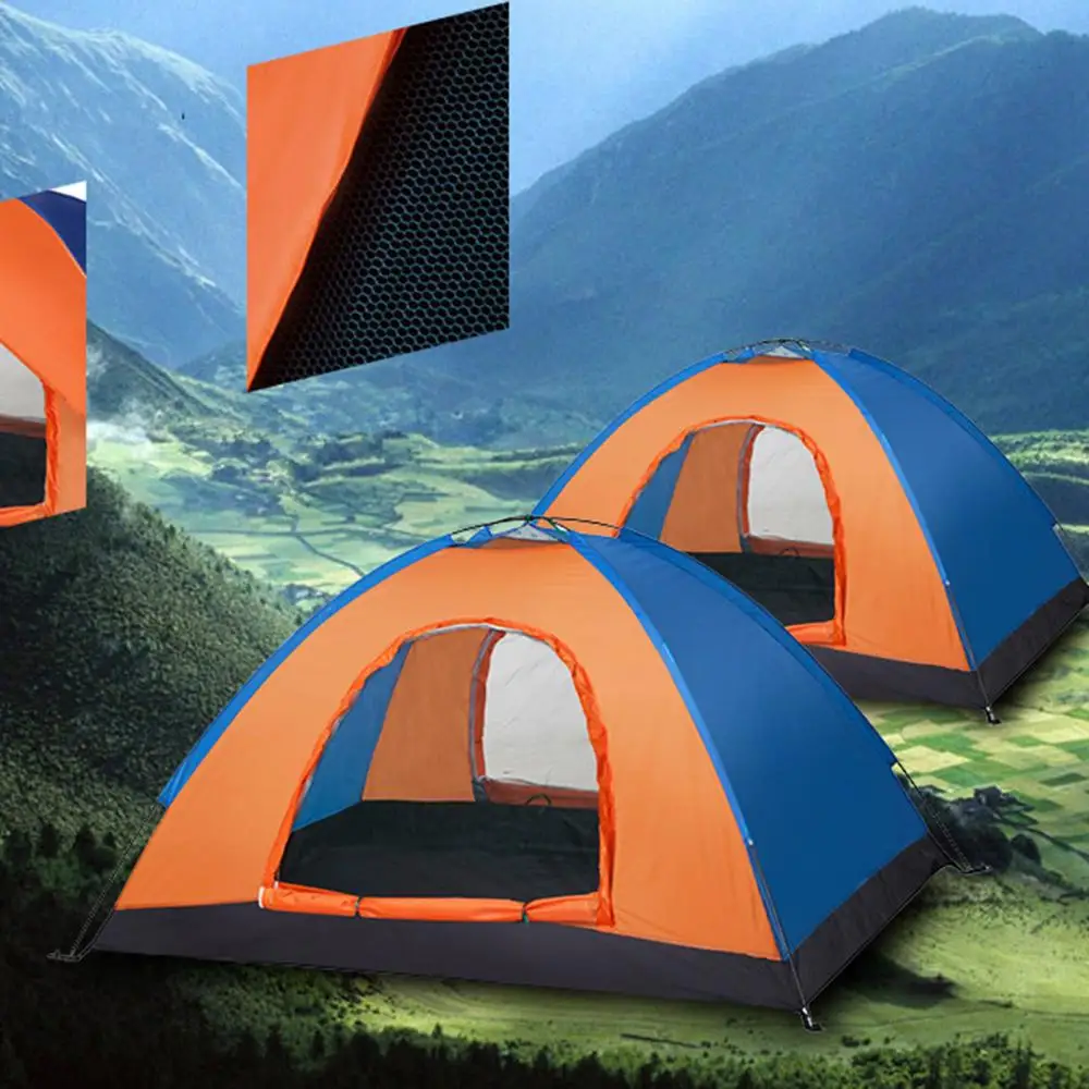 Double-layer Aluminum Pole Lightweight Camping Tent Outdoor Equipment Mountain Camping Supplies for Hiking Travelling