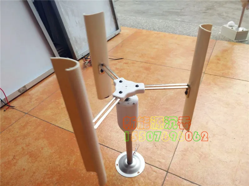 

Vertical Axis Wind Energy Generator Model Three-phase Brushless Motor Windmill Toy Night Light Production DIY Permanent Magnet