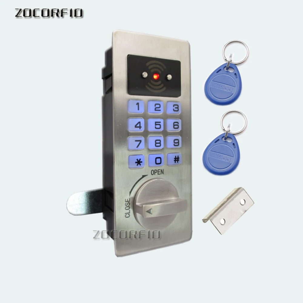 stainless steel Panel Digital Electronic Intelligent Password Keypad Number Cabinet Door Code Lock fechadura digital smart lock