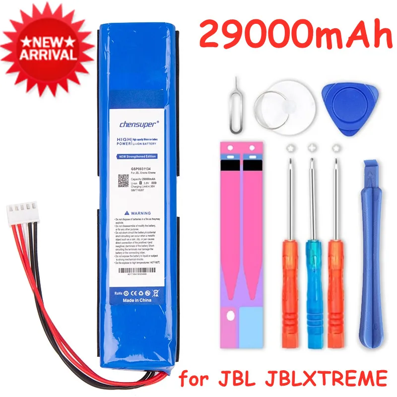 

chensuper new 29000mah battery for JBL XTREME Xtreme GSP0931134 Batterie tracking number+tools