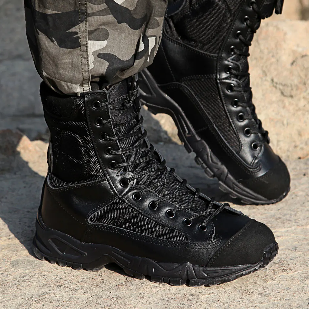 CQB.SWAT Tactical Boots Combat Boots Army black mens boots Breathable Wearable with high quality AirBorne Boot