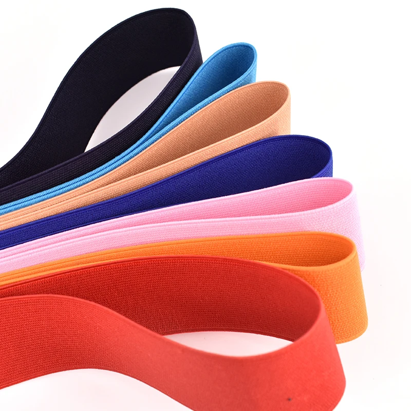 5cm high quality imported rubber band, color elastic band, double-sided and thick elastic tape clothing sewing accessories