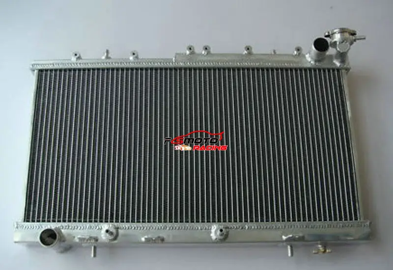 Aluminum Radiator + Fan For Nissan N14 GTIR SR20DET & Pulsar N15 Automatic & Manual AT/MT