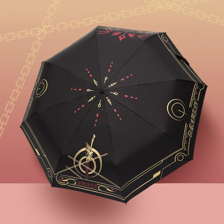 Fate Apocrypha Anime Folding Umbrella Rain Women Anti UV Parasol Manga Role Mordred Gifts For Girls Cosplay