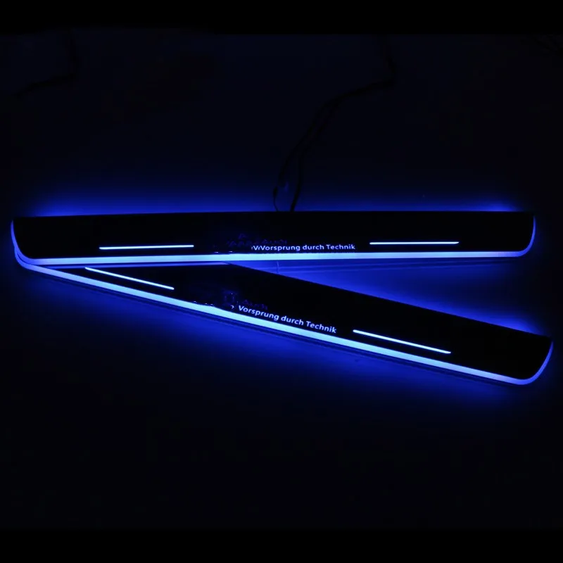 

Customized Acrylic Car Scuff Pedal Door Led Light Sill Pathway Moving Door Sill Light For Audi A6 S6 C7 2013 2014 2015