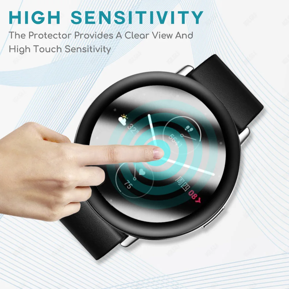 Osłona folii ochronnej dla Xiaomi Huami Amazfit ZEPP E A1935 A1957 inteligentny zegarek HD zakrzywiona miękka folia na ekran akcesoria