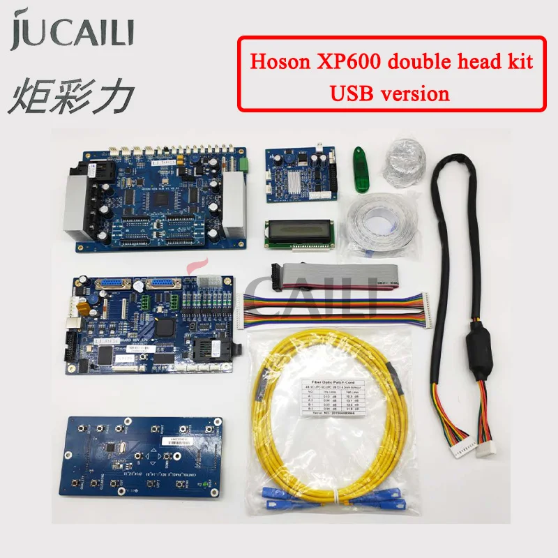 Jucaili one set Double xp600 dx5 dx7 4720 Printhead Hoson USB Board printer board kit for ECO Solvent/water based Printer