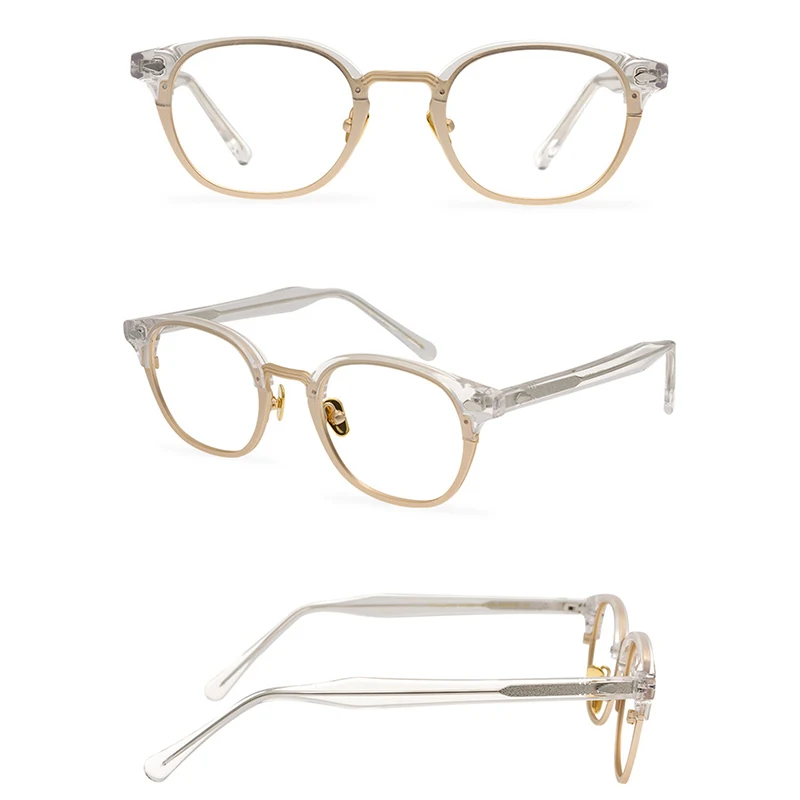Belight Optical New York Brand Women Men Acetate Prescription Round Vintage Retro Eyeglasses  Spectacle Frame Eyewear 9530 image 6