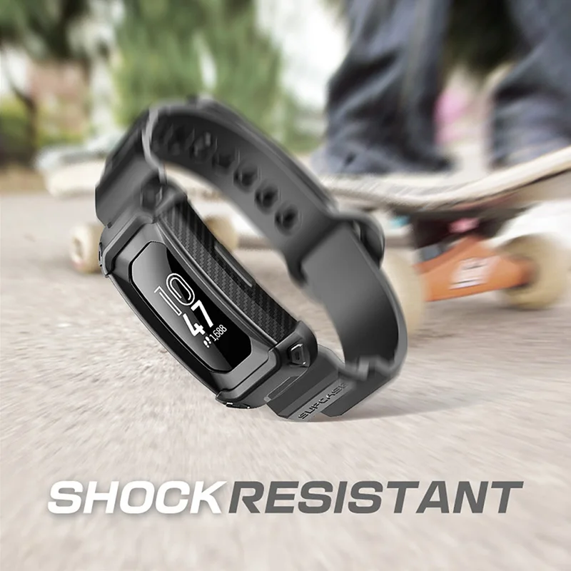 Fotografia 6: Pulseiras para Fitbit Inspire/Fitbit Inspire HR SUPCASE UB Pro, pulseiras de substituição com capa protetora integrada e resistente.
