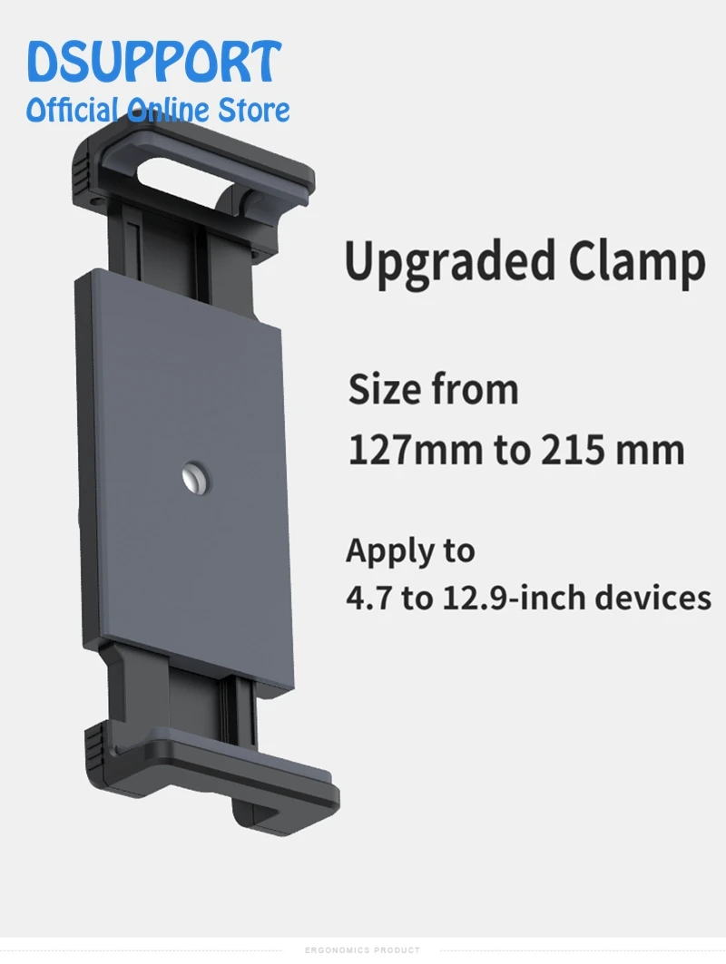 حامل الأجهزة اللوحية والهواتف ذو الحركة الكاملة. دعم الجهاز المحمول الذكي الأكثر حجمًا AP-7XN