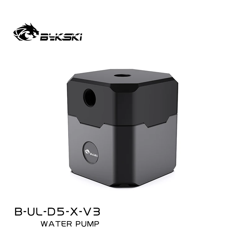 

Bykski B-UL-D5-X-V3 water cooling D5 water pump head 5M meters flow rate black metal Computer modification accessories 1000L/H