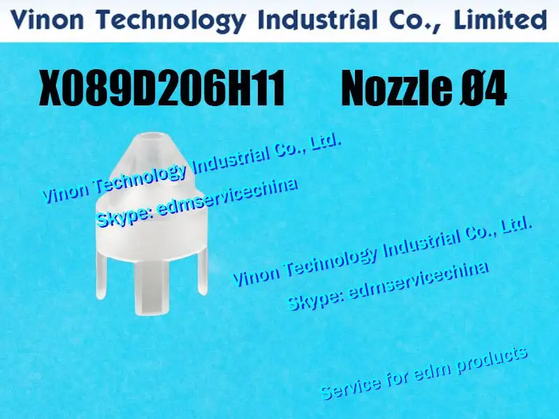 X089D205H01 EDM MV Ceramic Nozzle Ø3mm for MV1200S, MV2400S series machine X089-D205-H01, DEL9900, DEL99A 2210002907