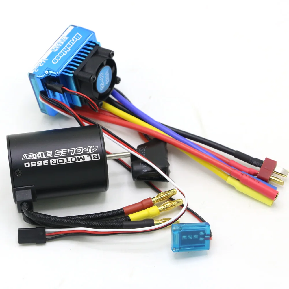 RC Motor 3650 3100KV / 3900KV / 4300KV / 5200KV Bürstenloser Motor & 45A 60A 80A 120A ESC Combo Set für 1:10 RC Auto RC Boot Teil – Detail 10