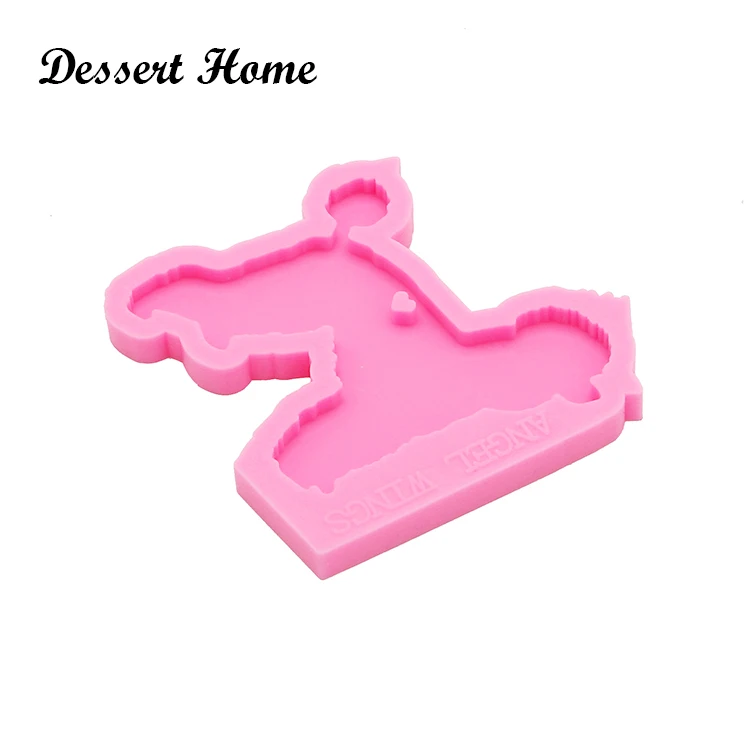 DY0346 Shiny Epoxy Resin Molds French Wolf Dog/Poodle Pug/Corgi Mold for Keychain Pendant Jewelry Making Silicone Molds