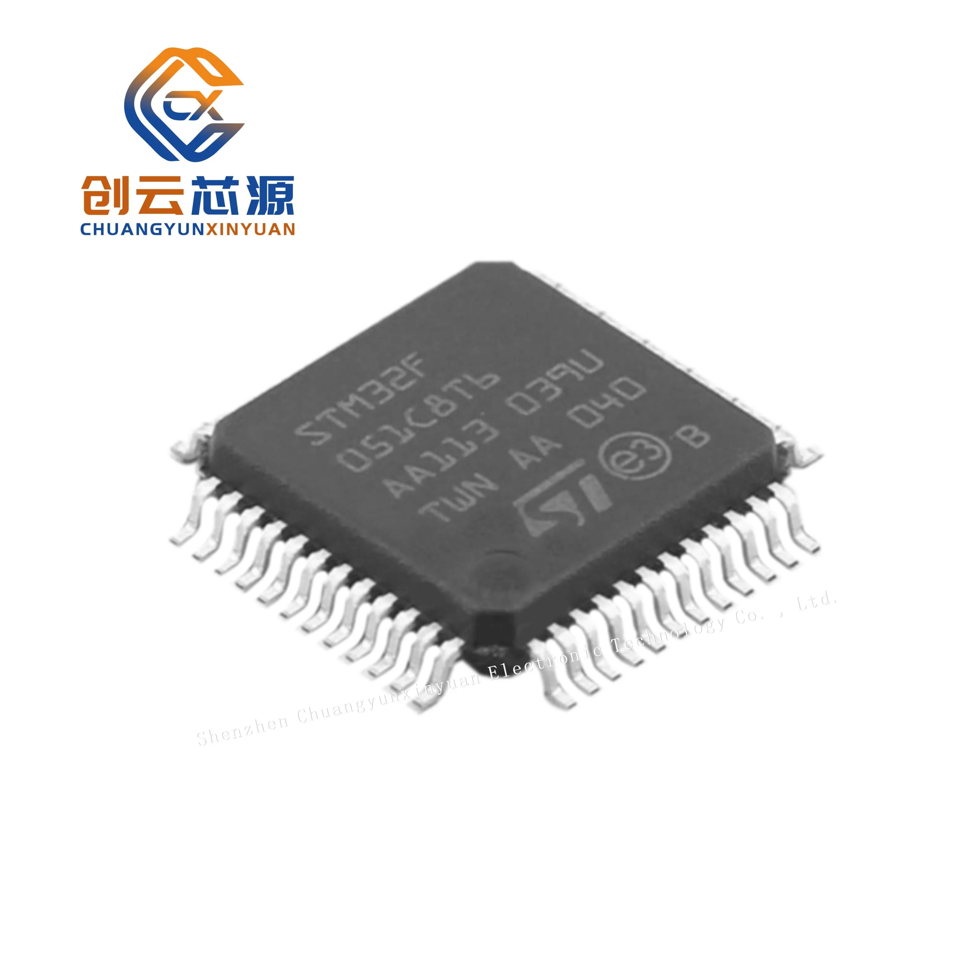 1Pcs 100% Originele Nieuwe STM32F051C8T6TR LQFP-48 32-Bit Microcontroller 48Mhz 64KB Flash Memory Monolithische Microcontroller