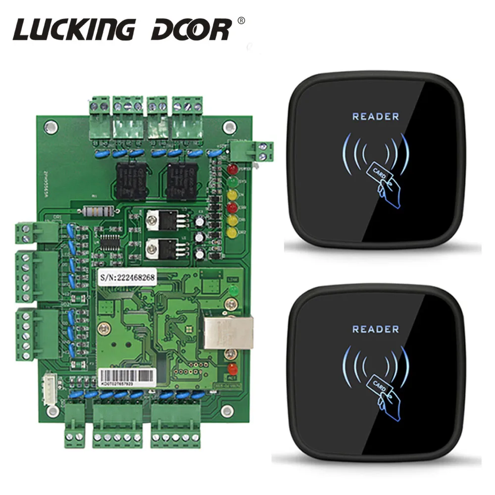 

Network Access Control Panel Board With Software Communication Protocol TCP/IP Board WG Reader door access control system kit