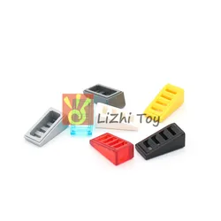 100 pz MOC assembla particelle pendenza 18 2 x1x 2/3 con 4 slot 61409 blocchi di costruzione mattoni fai da te modello sfuso tecnologia parti giocattoli