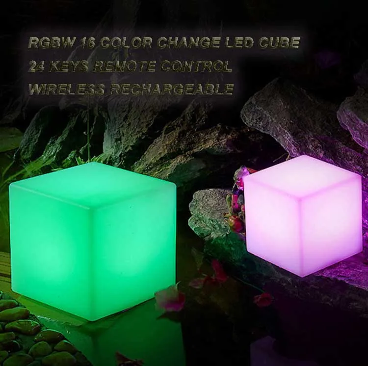 屋外ライトキューブled家具ガーデンチェア外防水プラスチックの庭の