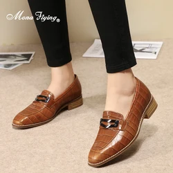 Mona Flying Women mocassini Penny in vera pelle mocassini classici scarpe basse Casual Slip-on fatte a mano per donna 728-12