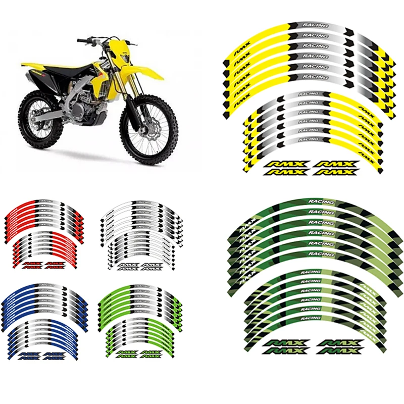 

"21 "18 RIM WHEEL STRIPES TAPE STICKERS FOR Suzuki RMX 450Z 2010 2017-2019