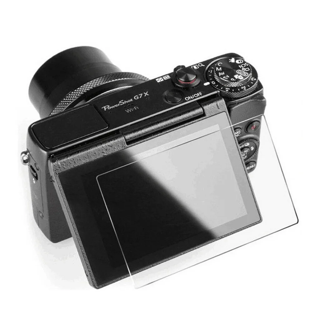 2 יחידות מגן מסך זכוכית מחוסמת 9H עבור Canon G7X G7XII G7X Mark III G5X G5XII G9X G9XII