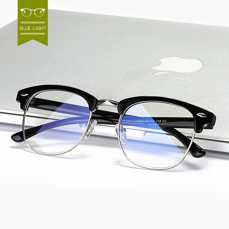 Anti Blue Light Blocking Filter Reduces Digital Eye Strain Clear Regular Computer Gaming Eye Glasses Frame Women Improve Comfort