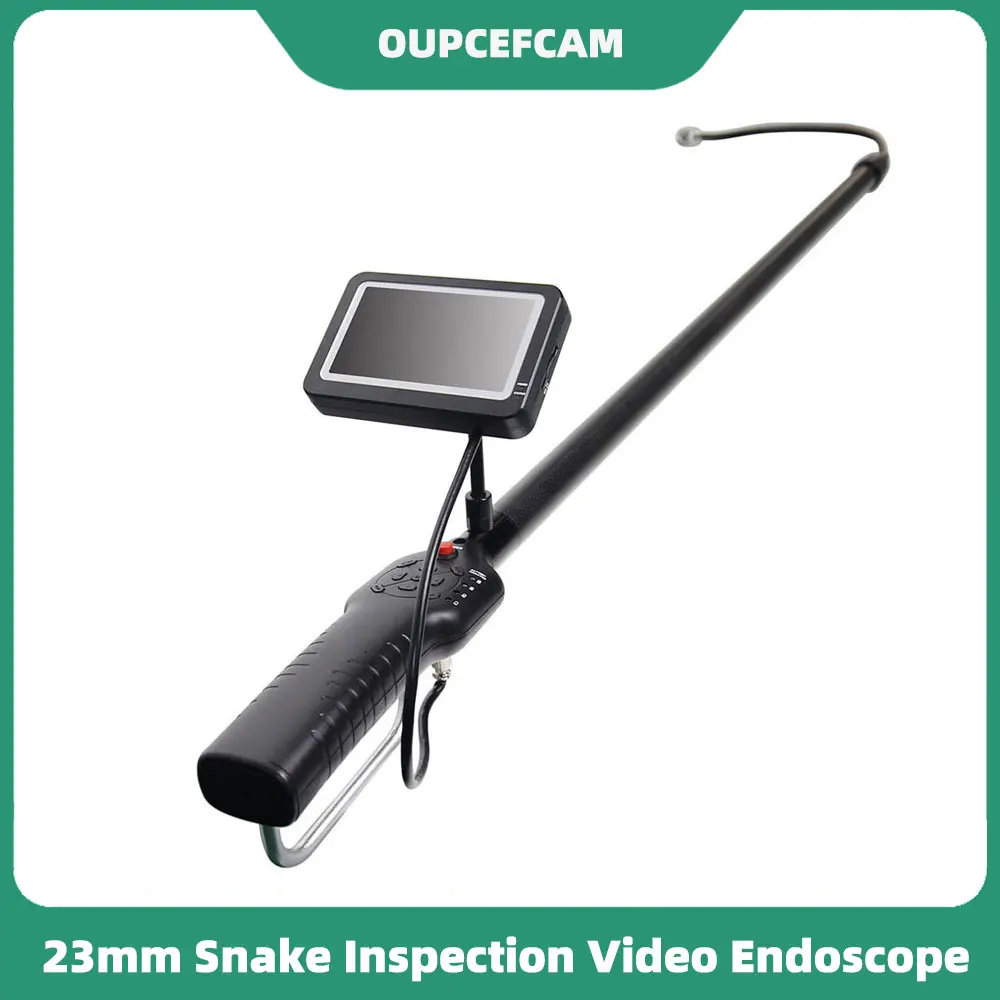 23mm Snake Inspection Video Endoscope Borescope System 23mm Camera 4.3